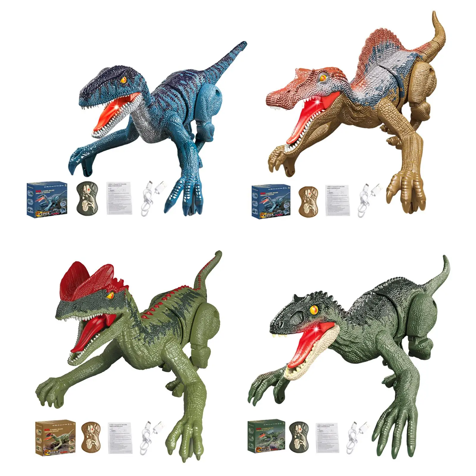 Electric Dinosaur Toys Realistic Play Dinosaur Toy Remote Control Dinosaur Toys for Toddlers Kids Girls Children Birthday Gifts
