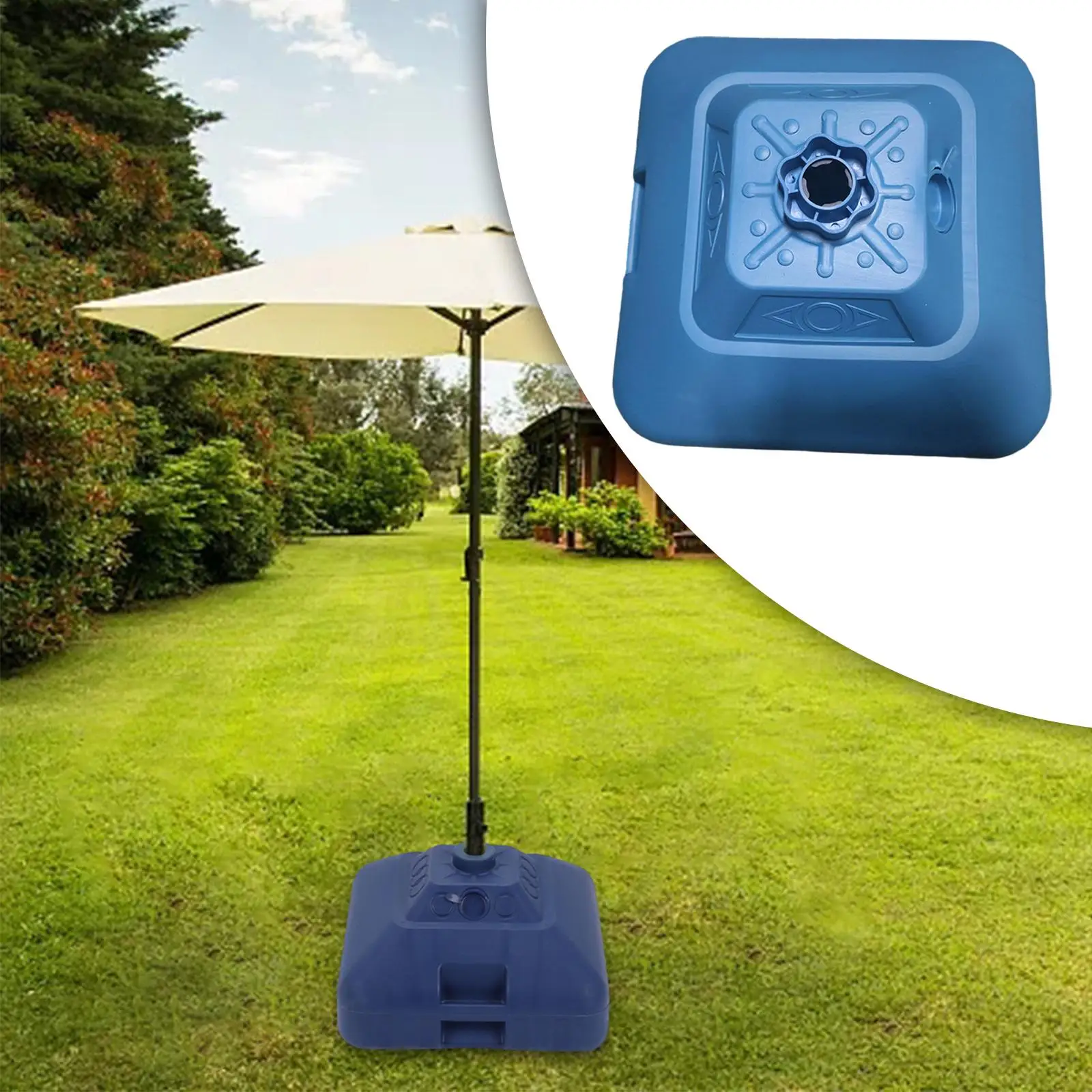 Parasol Water or Sand Filled Umbrella Stand for Deck Outdoor Garden