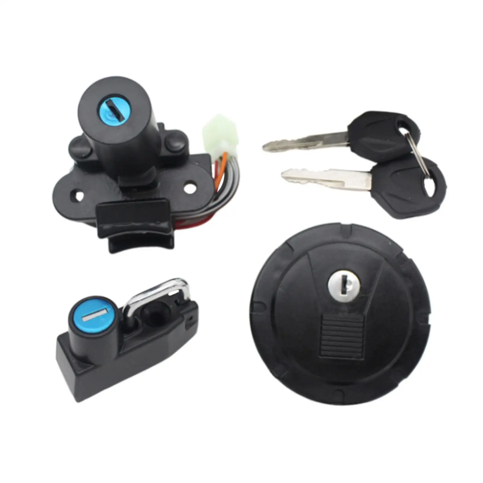 Fuel Gas Cap Tank Lock Set Accessory Durable Replace for Kawasaki Klr250 Klr650 Accessory Convenient Assemble Professional