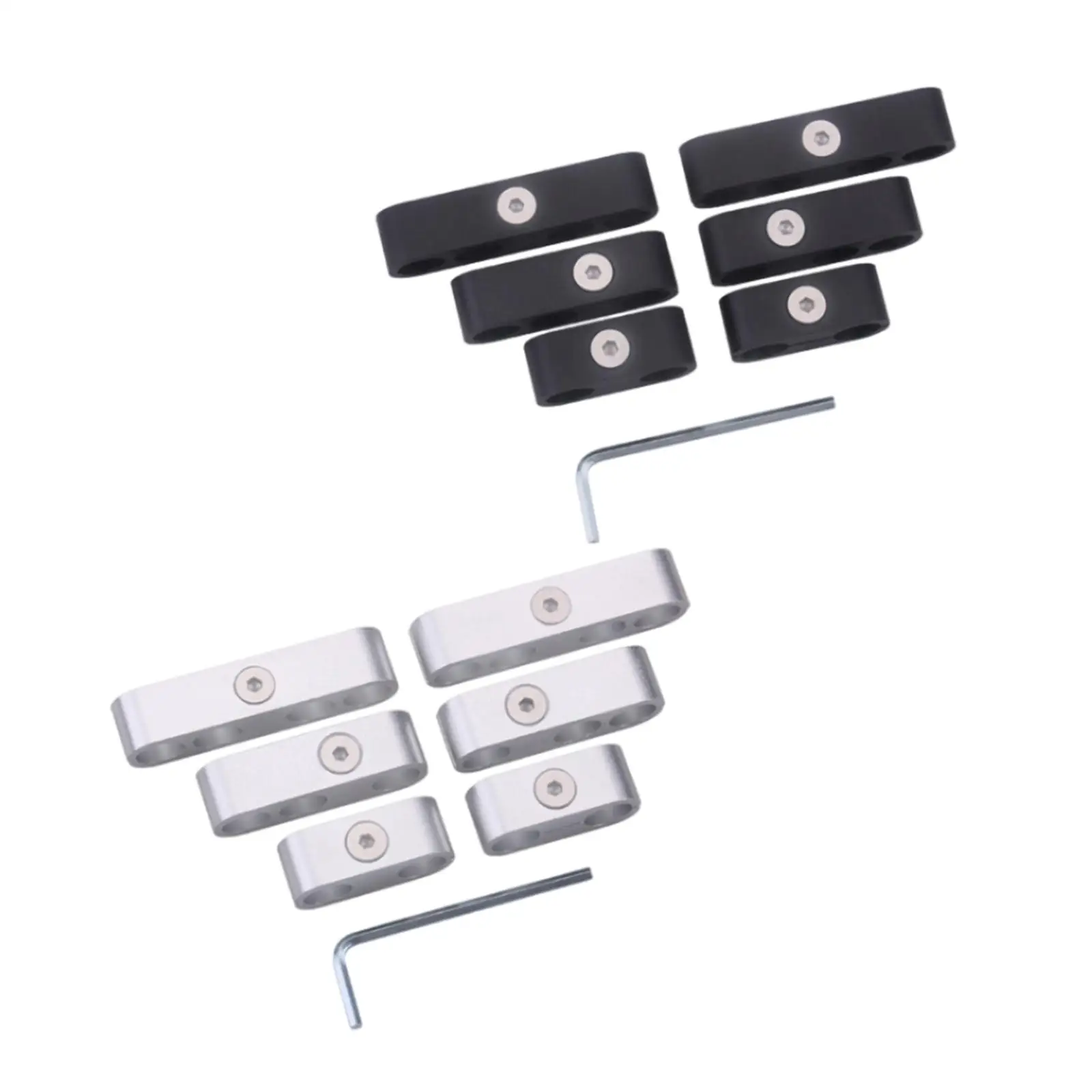 6x Engine Spark Plug Wire Separators Dividers Looms Easy to Install Accessories Durable High Performance with 1 Wrench