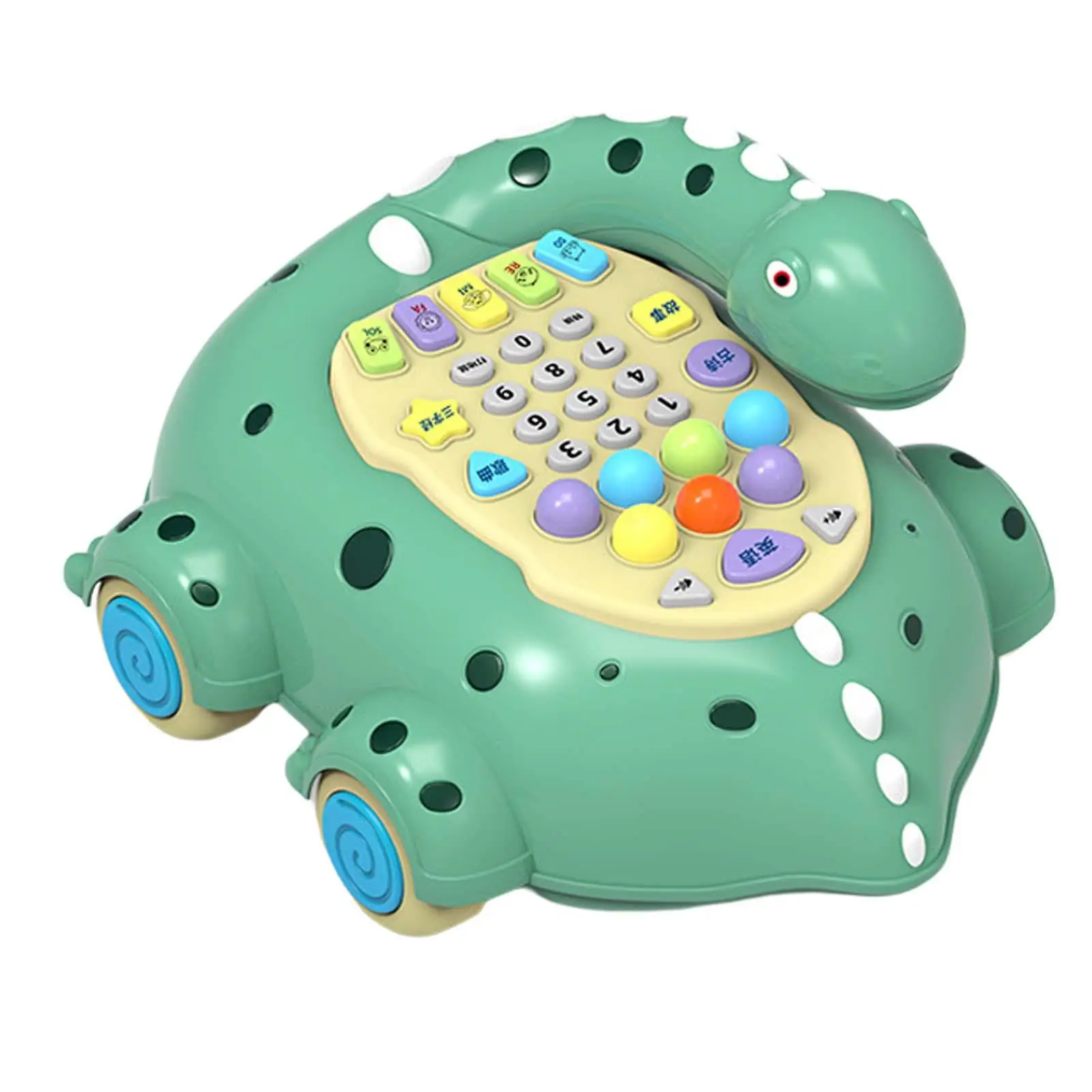 Children Phone Toy Multifunctional Fine Motor Skills Pull baby Telephone Toy for Game Gift Sensory Activity Preschool
