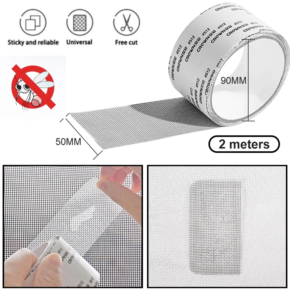 Moustiquaire Gray Window Screen Repair Tape Net Door Fix Patch Anti Insect Mosquito Mesh Broken