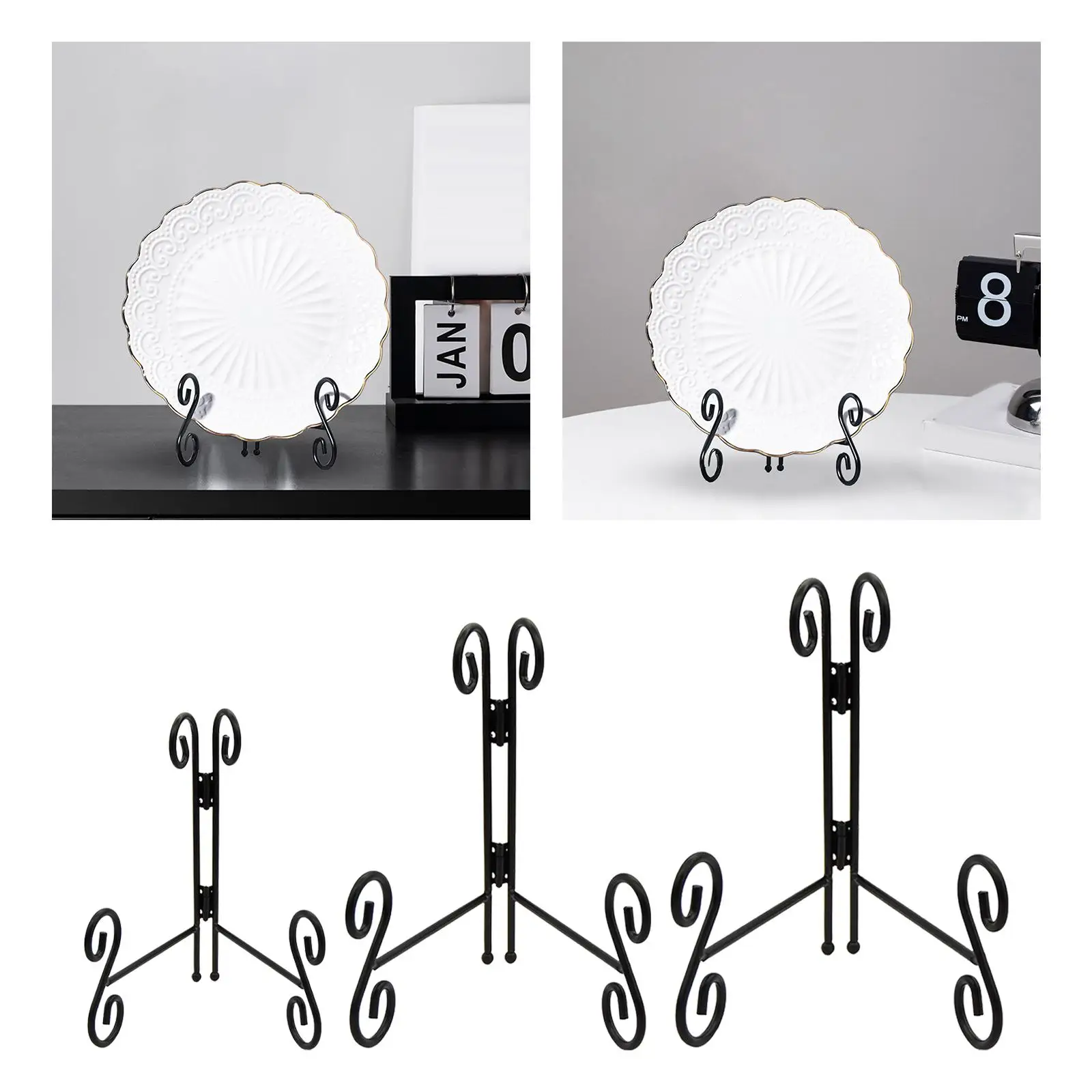 Easels Display Stand Photo Dishes Stand Tables Display Stand for Decorative Plate Party Wedding Decor Artistic Work Photo Book