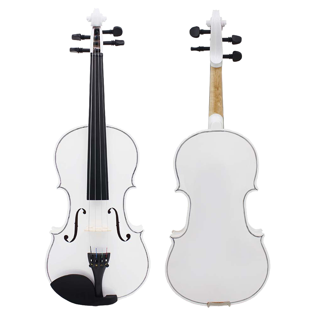 Title 10, IRIN V-10 4/4 violon blanc en bois massif ensem...