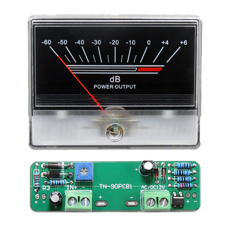 Title 3, VU Level Meter Stereo Preamp tube Amplifier Boa...