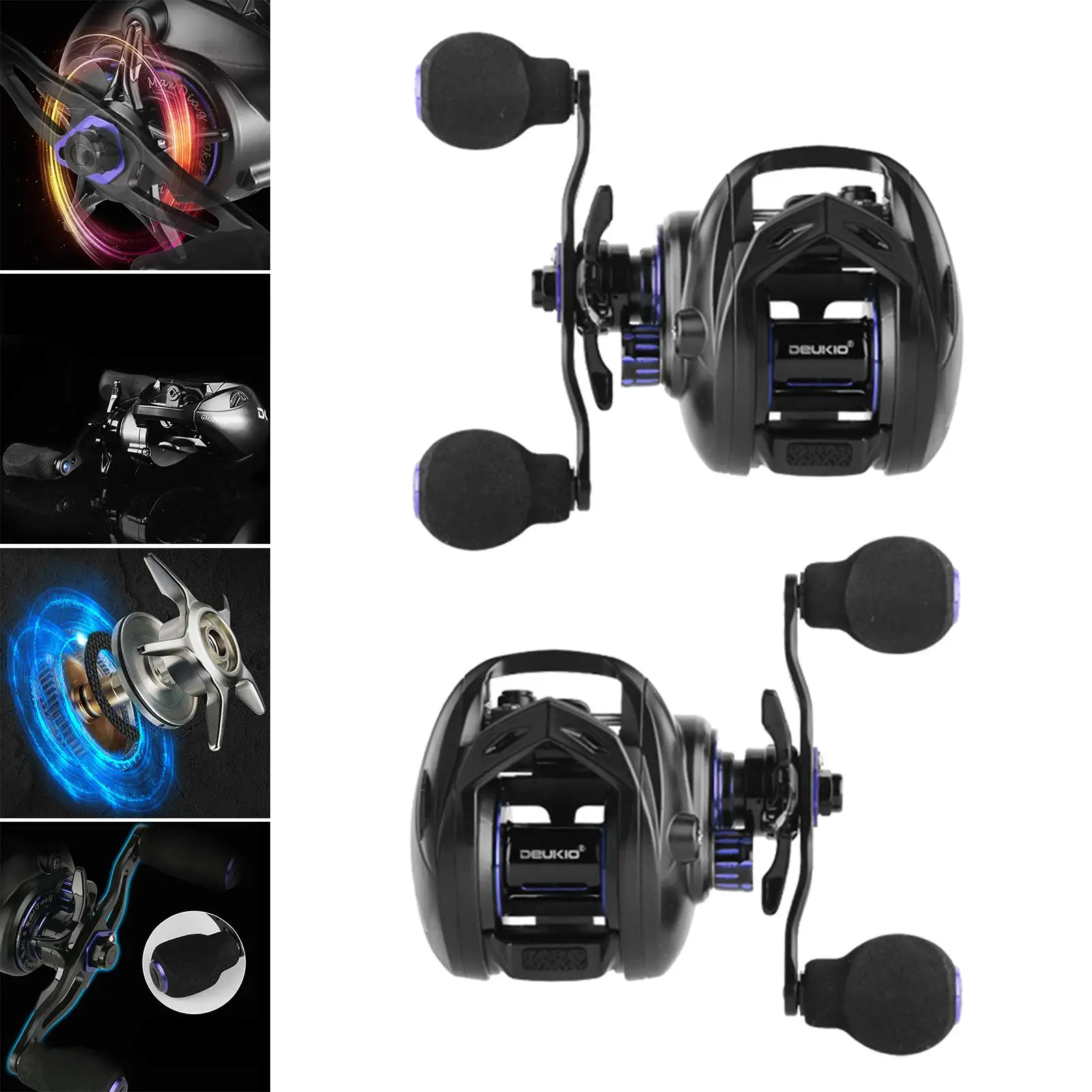 High Speed Fishing reels 5+1 BB 6.3:1 Gear Ratio up to 8kg casting reels