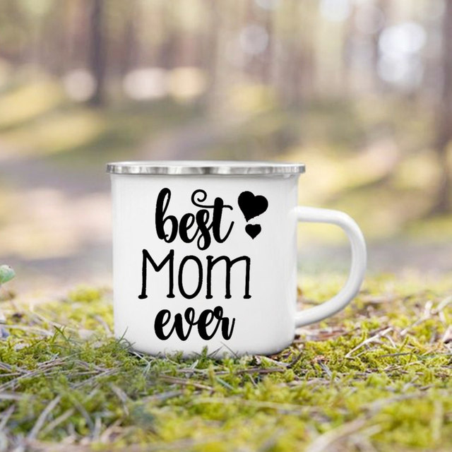 Best Mom Ever Print Mug Creative Coffee Tea Cups Drink Dessert