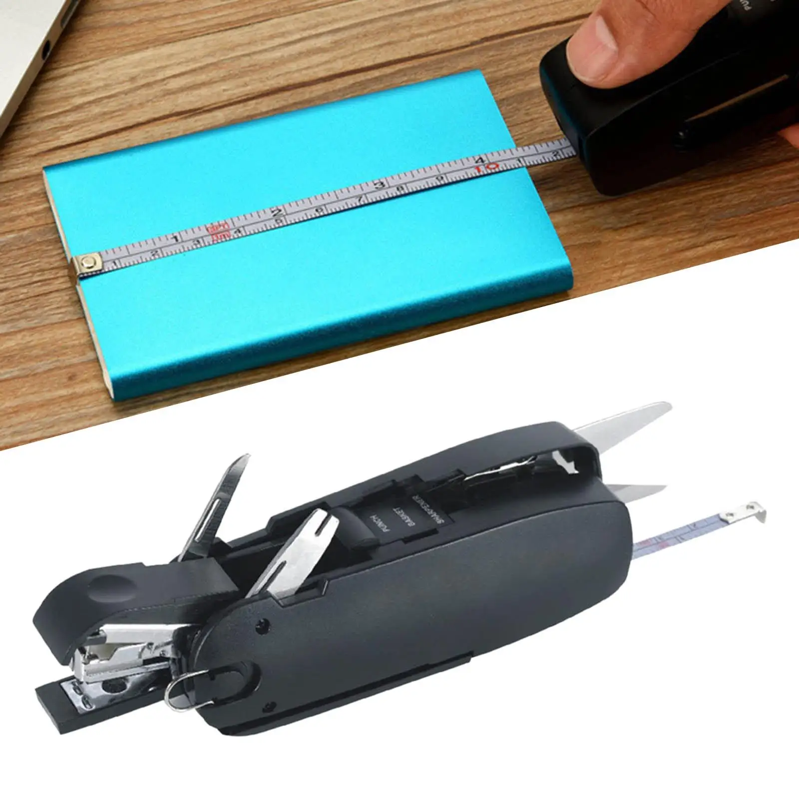 Flat Clinch Stapler Practical Stapler Labor Saving Multifunction Bookbinding for Office Supplies  Business Desktop Accessories