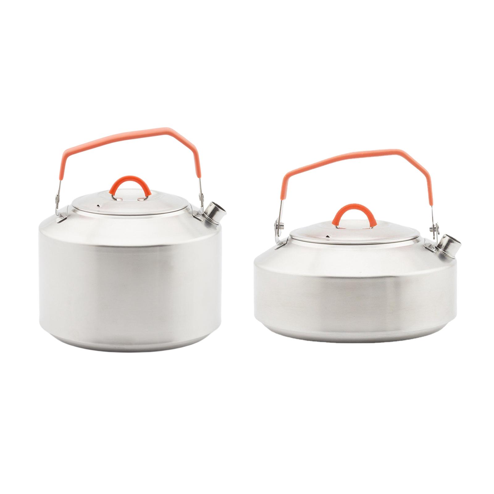 Camping Tea Kettle with Handles Camping Tea Pot for Fishing Backpacking