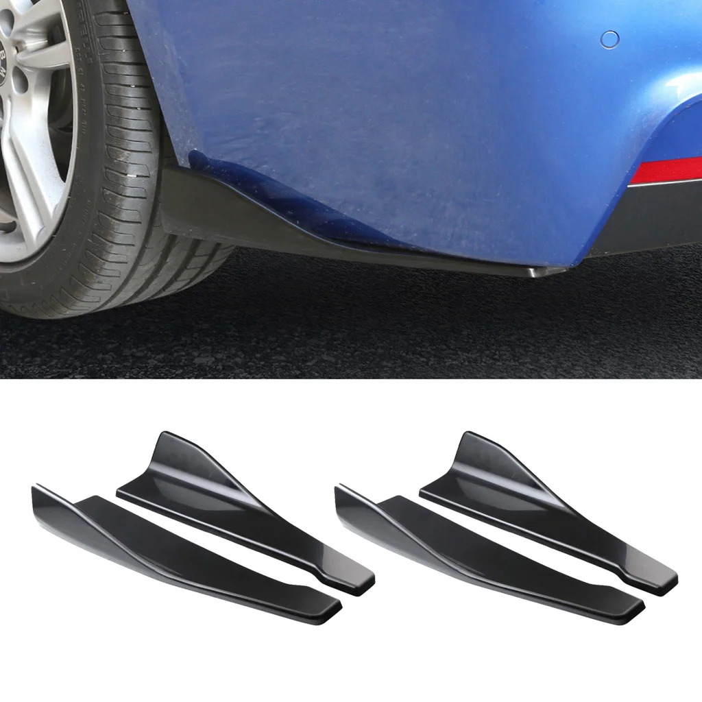 4pcs Universal Rear Bumper Lip Diffusers Splitters Canard Protectors , Trucks, SUVs