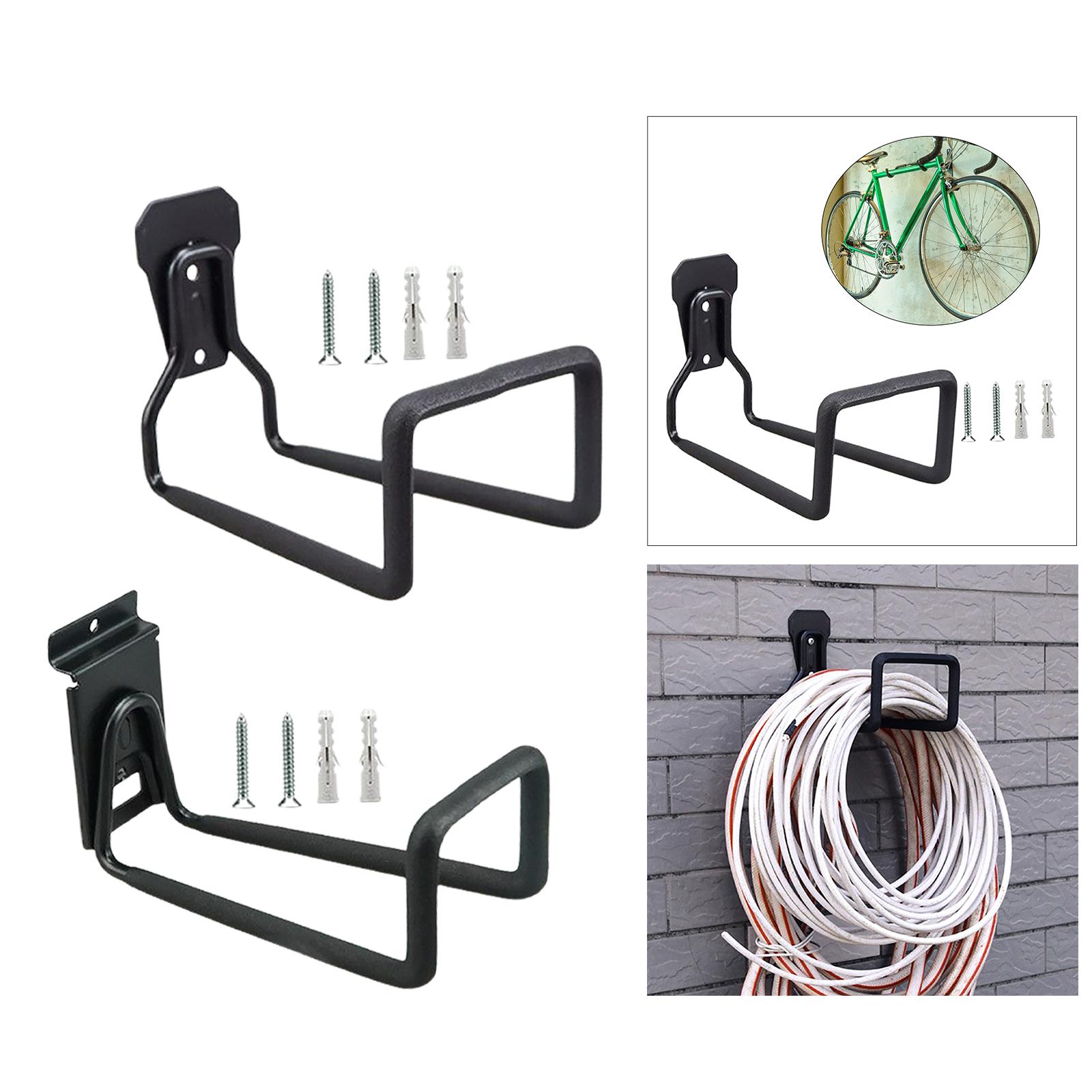 Heavy Duty Metal Water Hose Holder Wall Mounted Storage Rack for Home Garage