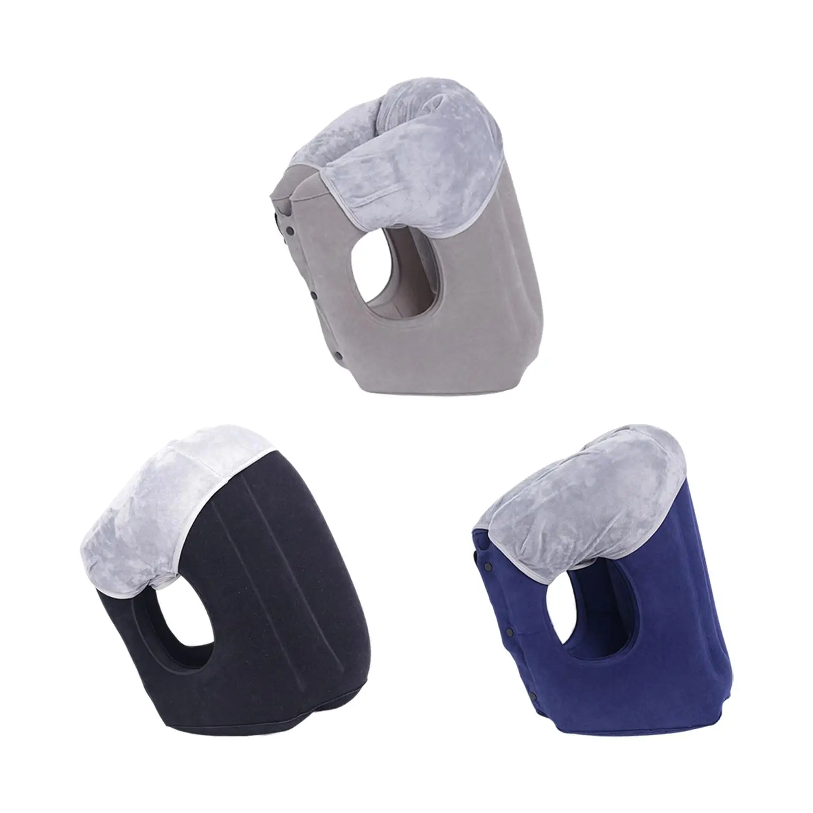 Folding Inflatable Air Pillow with Drawstring Bag for Bus Office