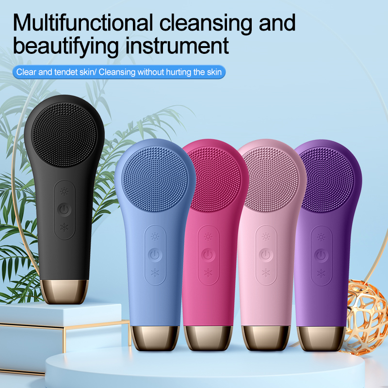 Best of Electric Facial Cleansing Brush Silicone Ultrasonic Vibration Face Cleanser Deep Pores Blackhead Cleaning Washing Skin Massager Reviews & Tips