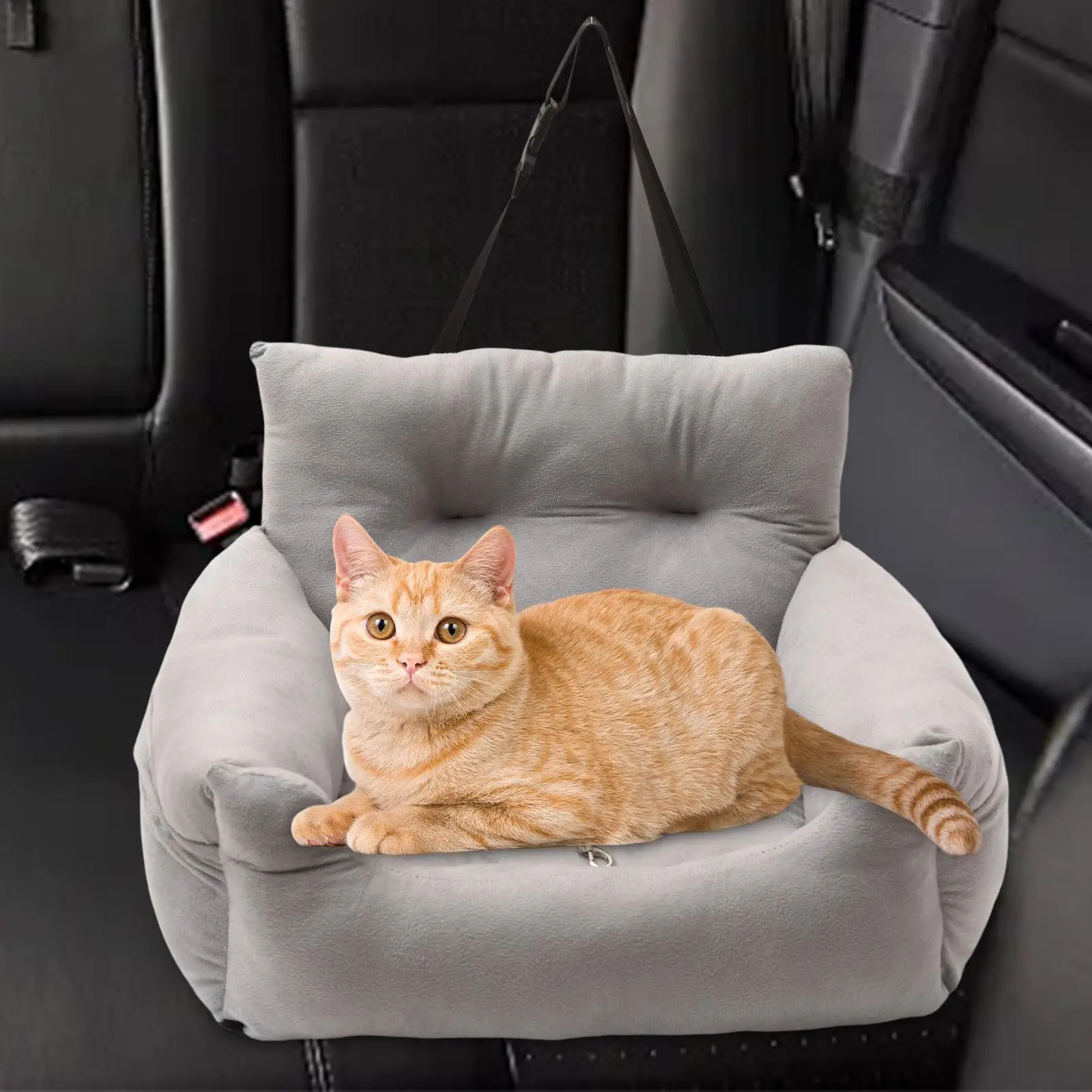 Portable Dog Car Seat Durable Soft Comfortable Kennel Travel Bed Protector Dog Booster Seat for Pet Accessories Cats Puppy