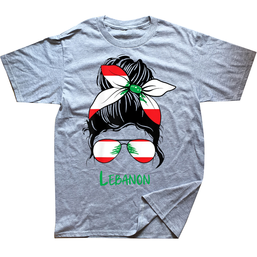 Lustige Libanesische Libanon Mädchen Frau Flagge T Shirts Grafik Baumwolle Streetwear Kurzarm Geburtstag Geschenke Sommer Stil T-shirt Männer – Detail 2