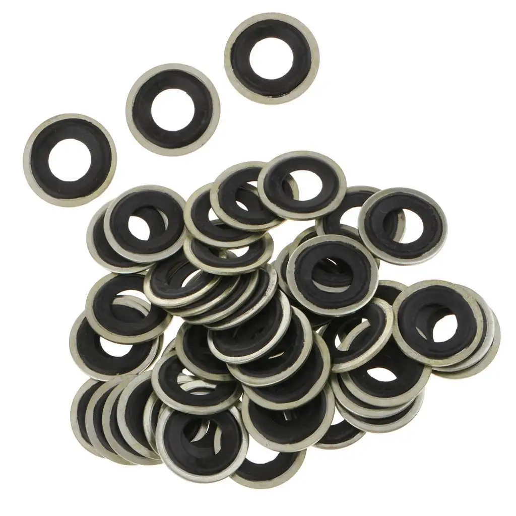 50x M14 Oil Drain Plug Seal Gasket Washer for 