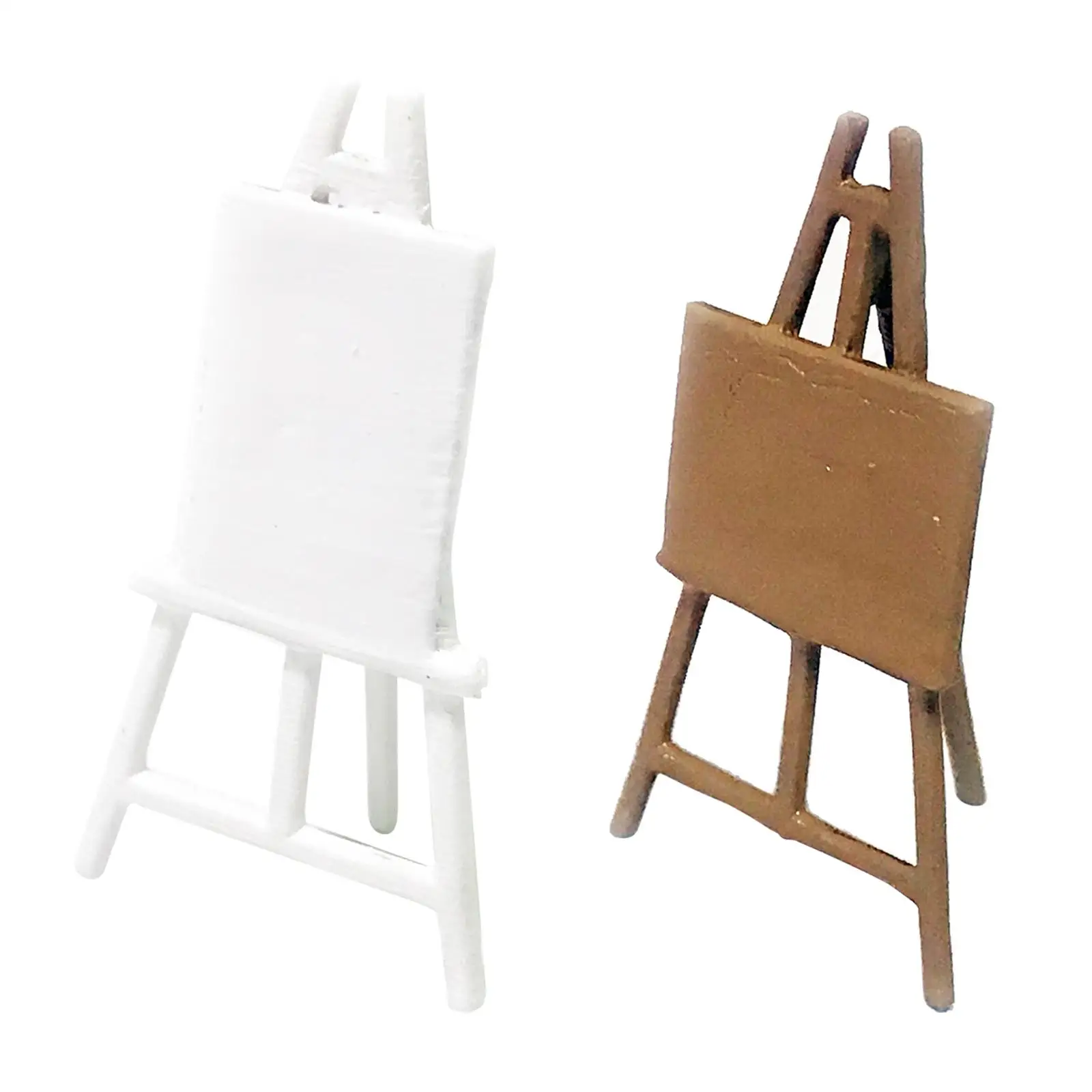 Simulation Miniature Easel Dollhouse Furniture Living Room Decor Oil Painting Easel