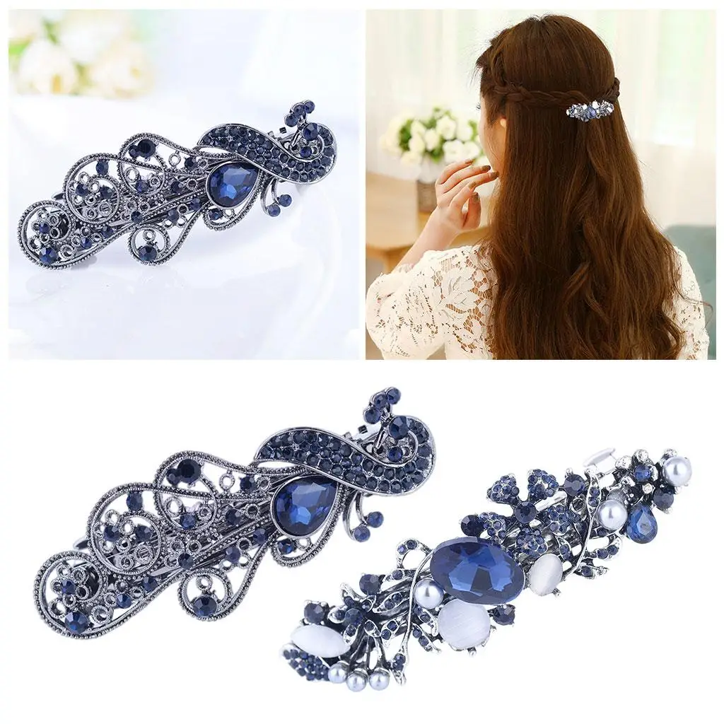 Hair Barrette Strong Shining Supplies Retro Hairpin for Ponytail Ladies