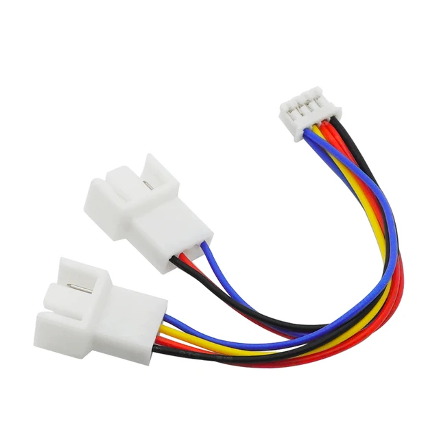 Motherboard 4-pin Adapter Kabel Teilen Sich In Vier Verlängerungskabel PWM  4pin Adapter Kabel Verlängerung Linie Multi-fan thermostat - AliExpress