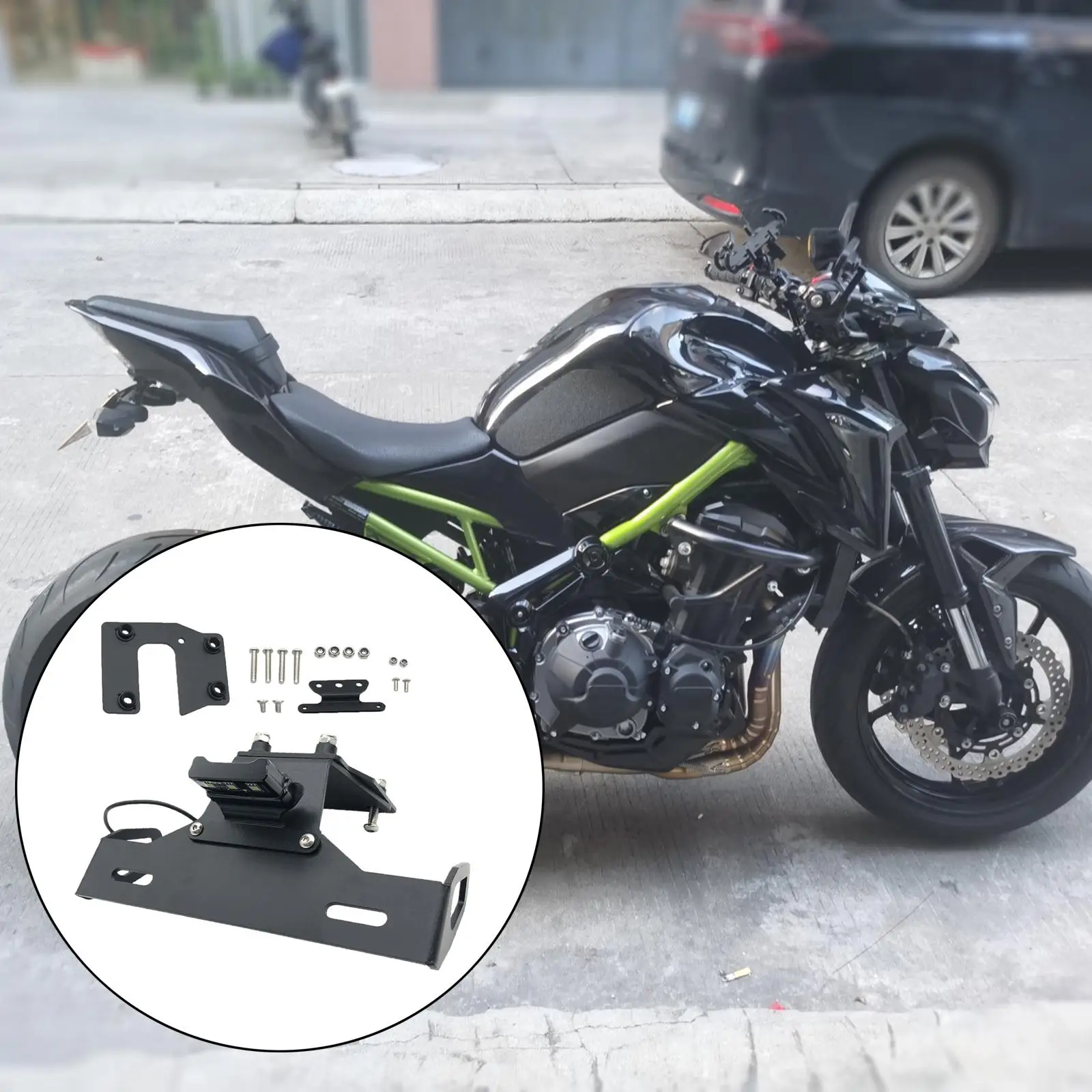 License Plate Holder, Tail License Plate Bracket, 900 2017 2018 2019 2020, Motorcycle Accessories