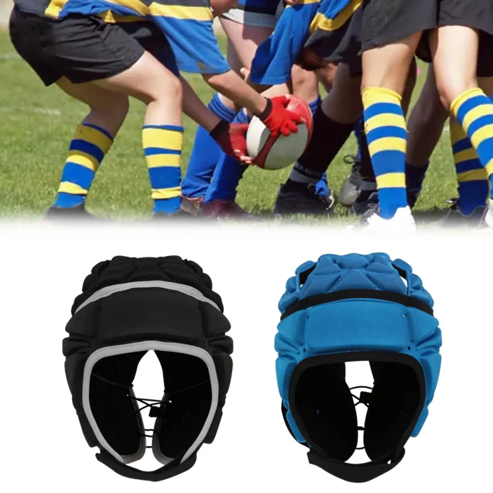 Rugby Headguard Protector Guard Wrestling Helmet Head Gear Sponge Padded Ice Hockey Helmet for Baseball Skateboard Boxing