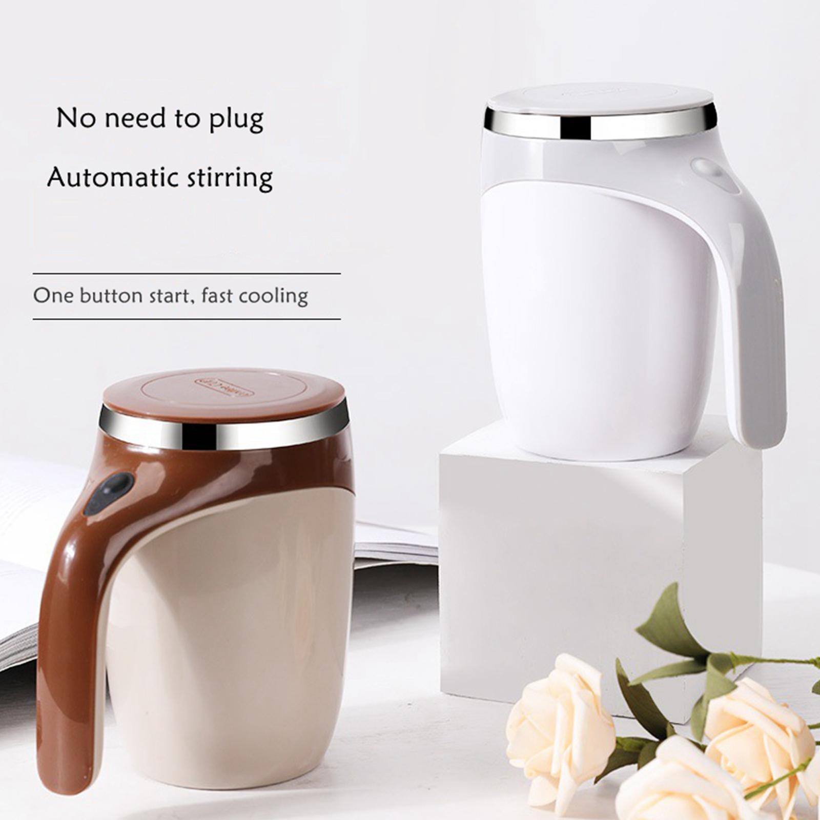 Self Mixing Coffee Mug Magnetic Rotating 380ml  Mixer Cup for Home Coffee/Tea/Hot Chocolate/Milk Mug Christmas Birthday Gift