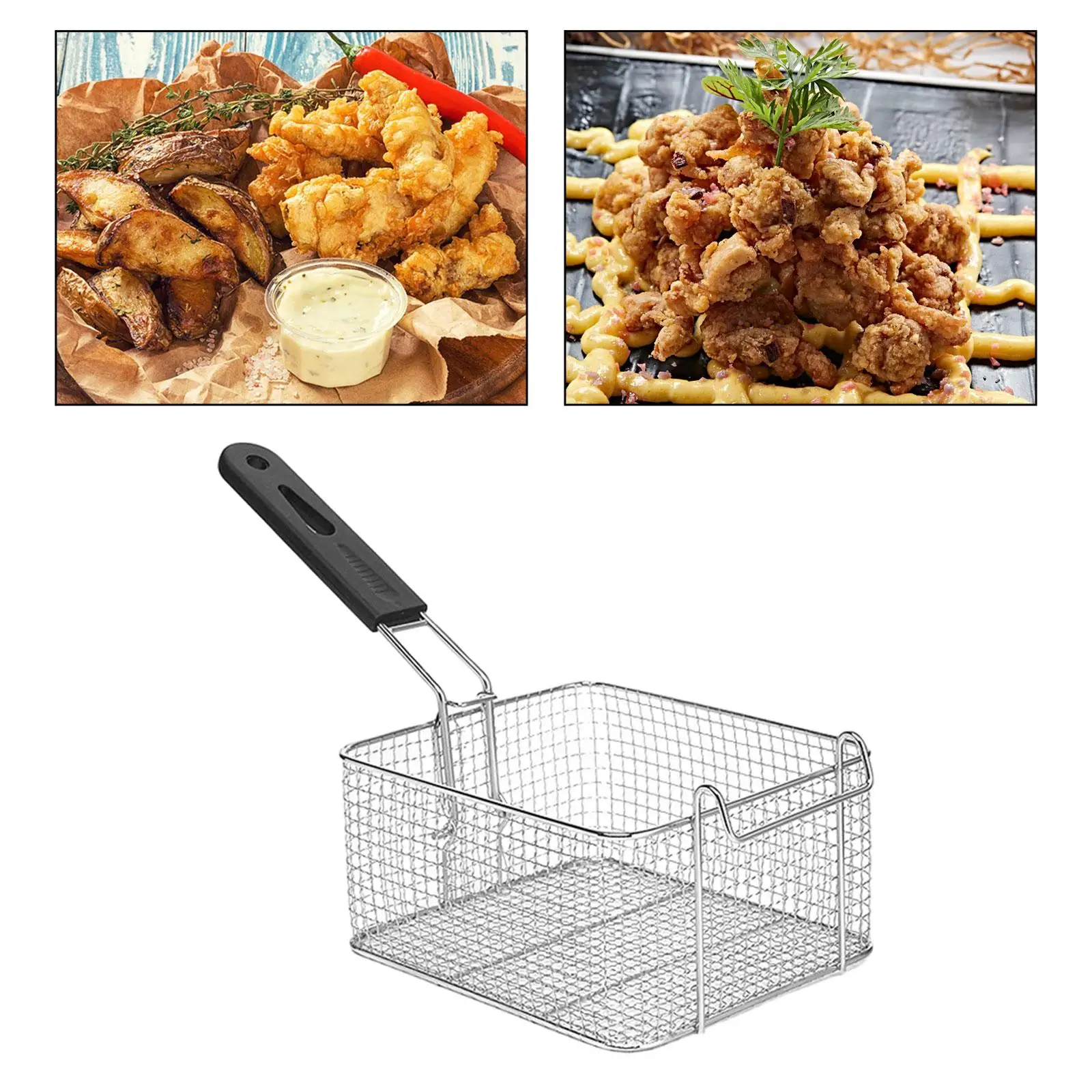 Deep Fry Basket French Fries Basket for Onion Rings Chicken Wing Restaurant