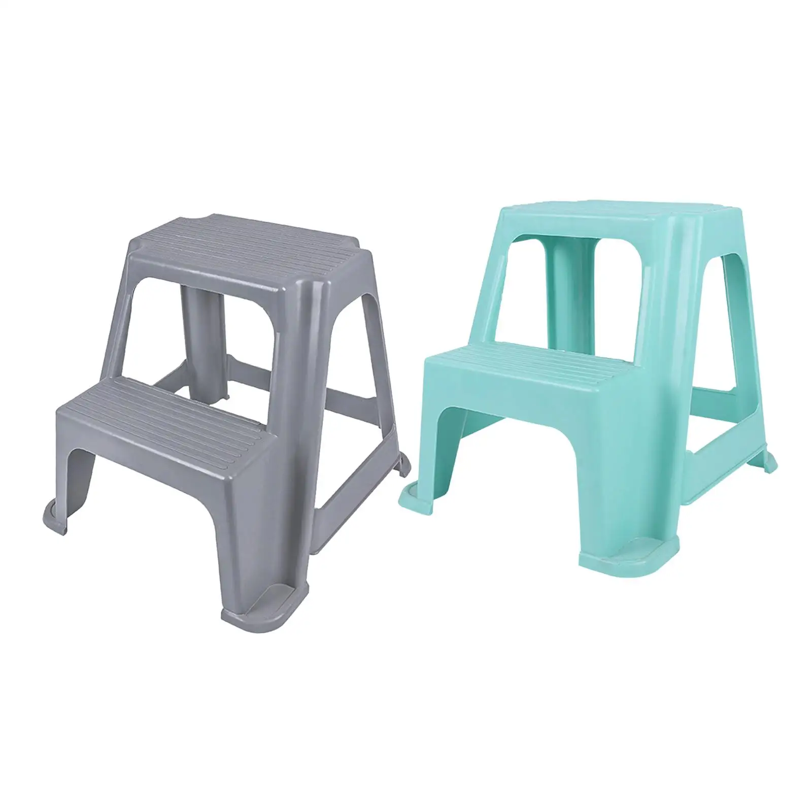 2 Step Stool Dual Height Stepping Stool Stepstool for Kids Elderly Toddlers