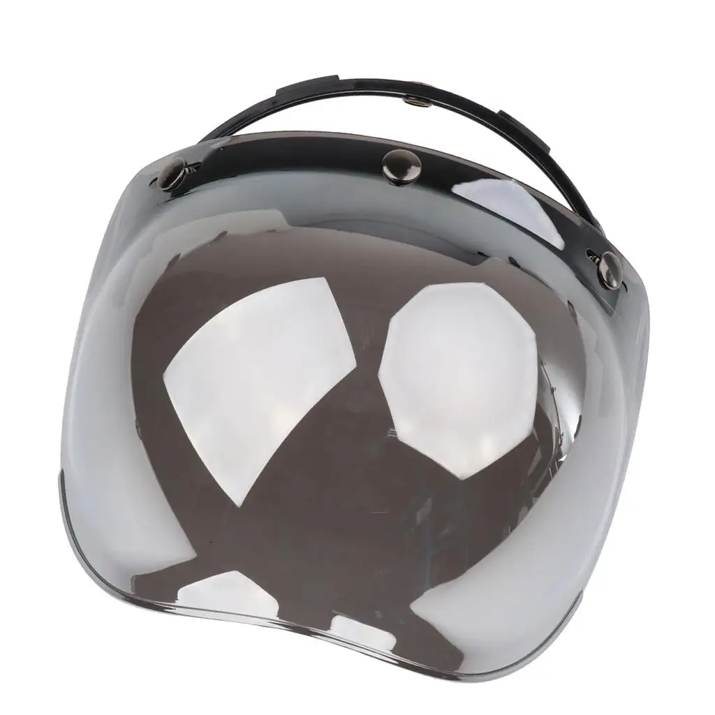 3-Snap Bubble Wind Shield Visor for Bonanza Biltwell Motorcycle Helmet