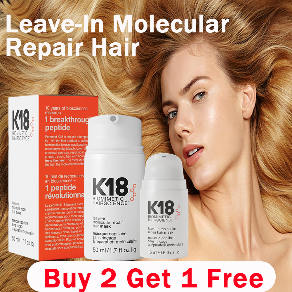 Best of 50ml K18 Leave-In Molecular Repair Hair Mask Damage Restore Soft Hair Deep Repair Keratin &amp; Scalp Treatment Hair Care Conditi Reviews & Tips