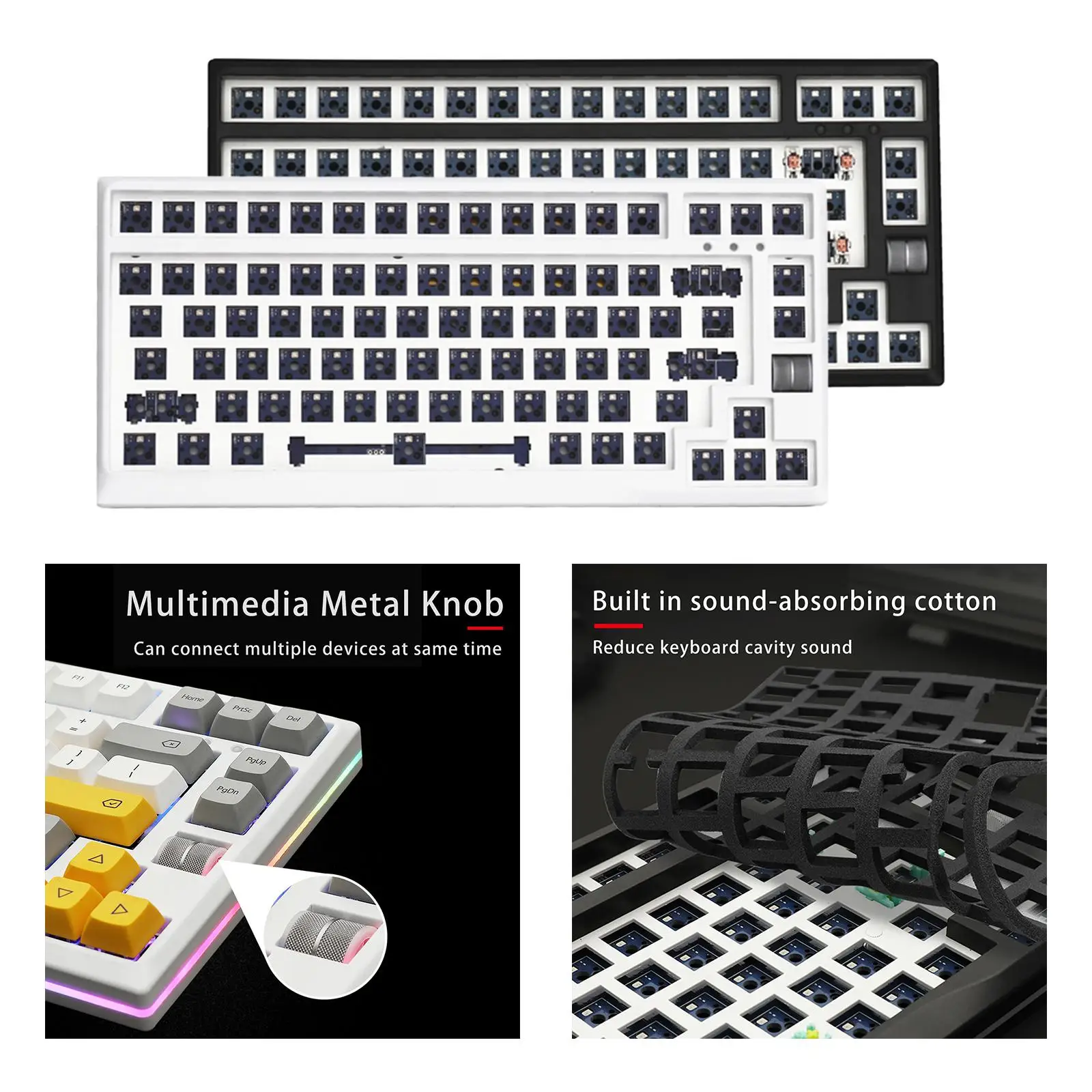  Mechanical Keyboard DIY  75% Compact Layout  Switches for PC