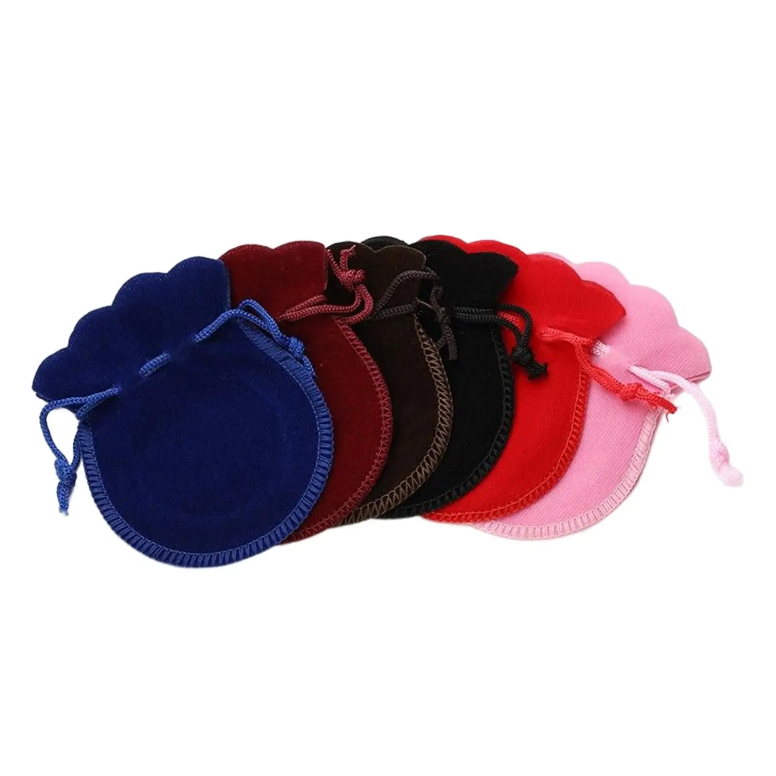 6Pcs Drawstring Pouch Party Jewelry Packaging Bag Calabash Pouch for Makeup