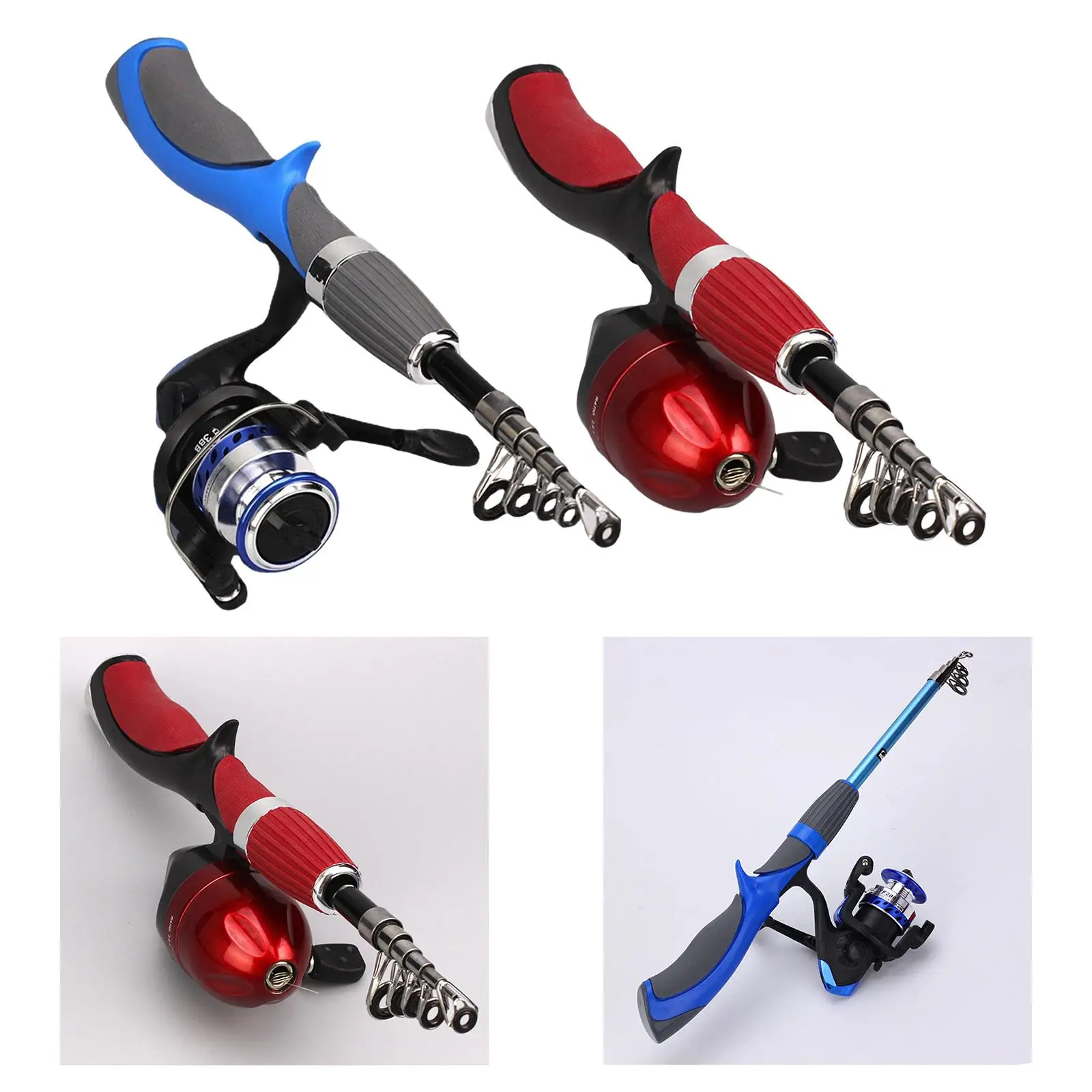 Ice Fishing Rods with Reel 1.4M for Unisex Saltwater Fishing Backpacks