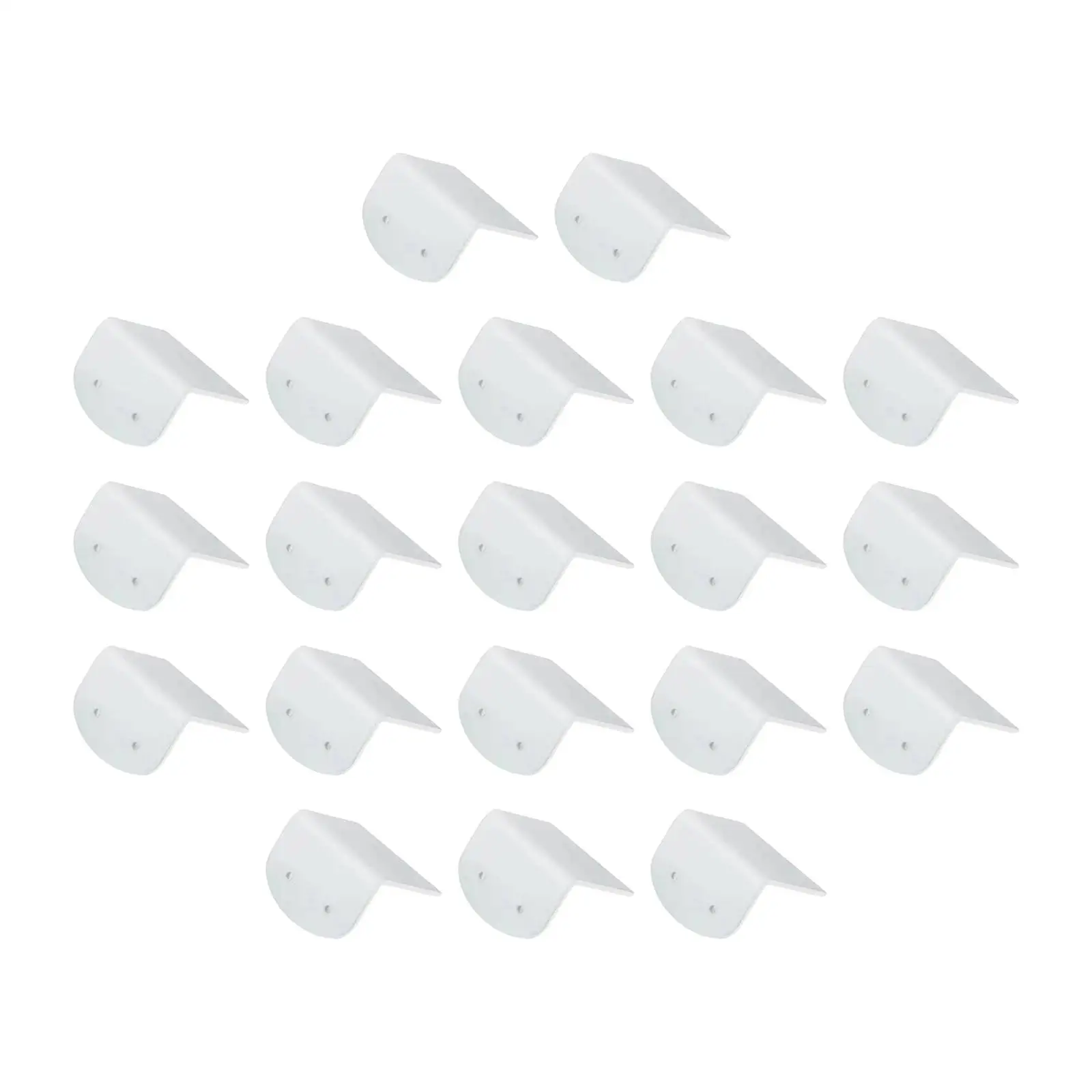 20 Pieces Acrylic Earring Display Cards White Accessory Durable Lightweight Portable for DIY Crafts Showcase Retail store