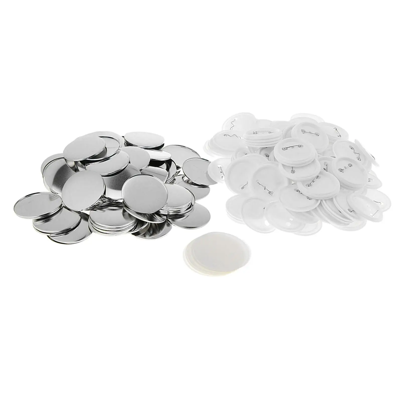 100 Sets Blank Button Making Supplies DIY Crafts Round Badges Buttons