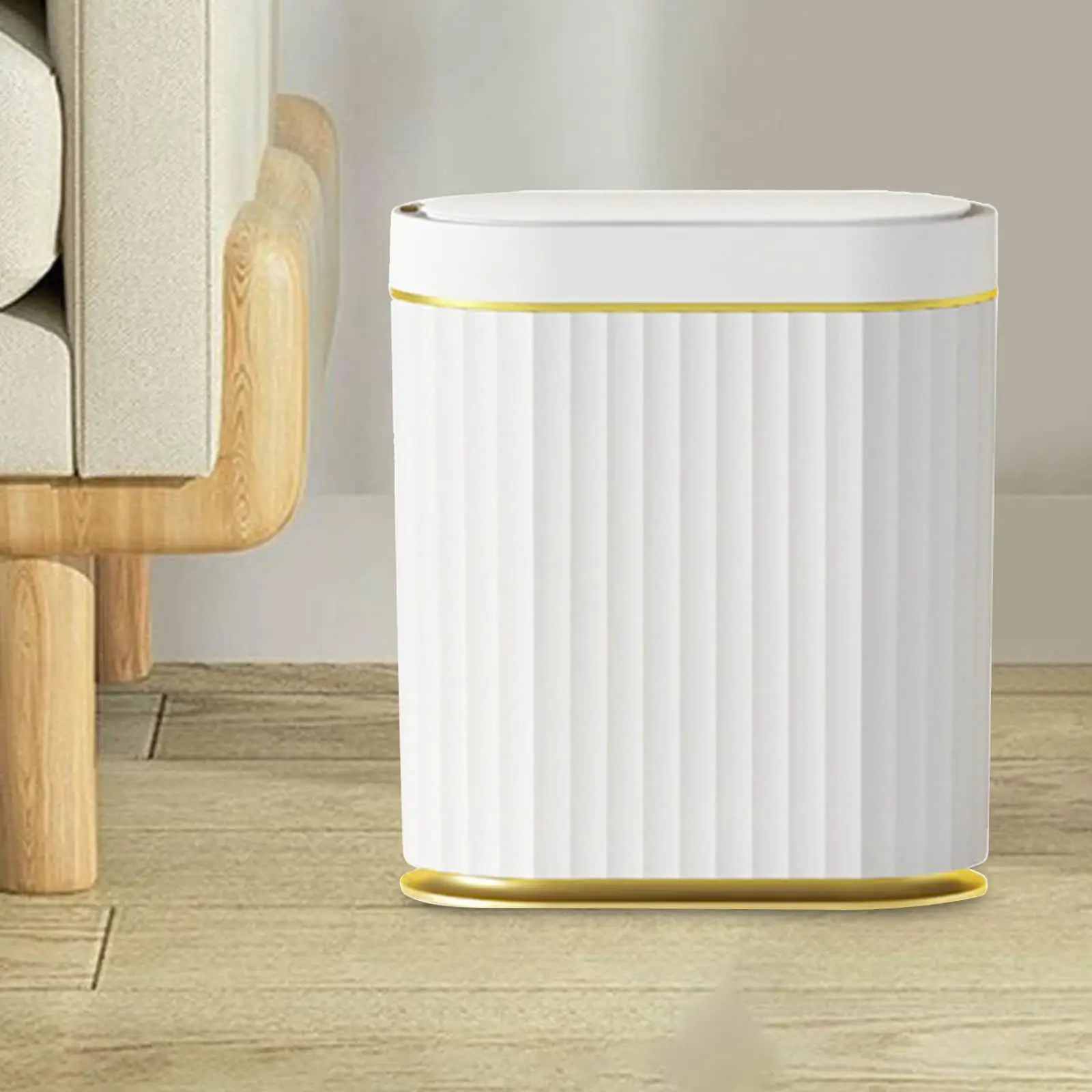 Intelligent Induction Trash Bin Narrow Storage Bucket Waterproof Garbage Can for Living Room Laundry Office Home Bathroom