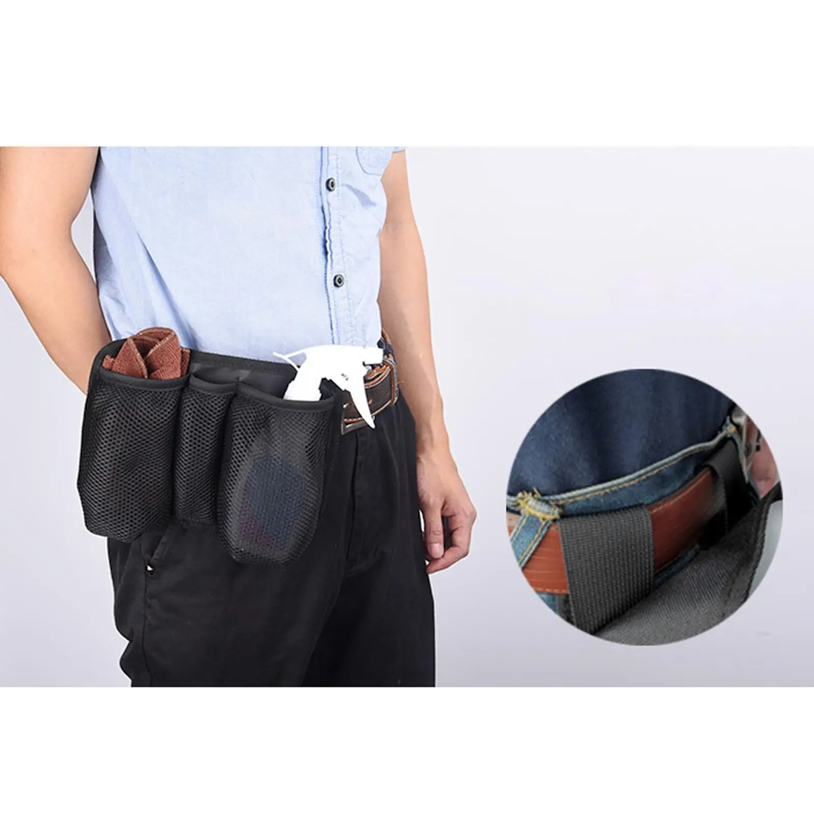 Multifunctional Tool Pouch Pocket Adjustable Screwdriver Hanging Waist for Cleaner