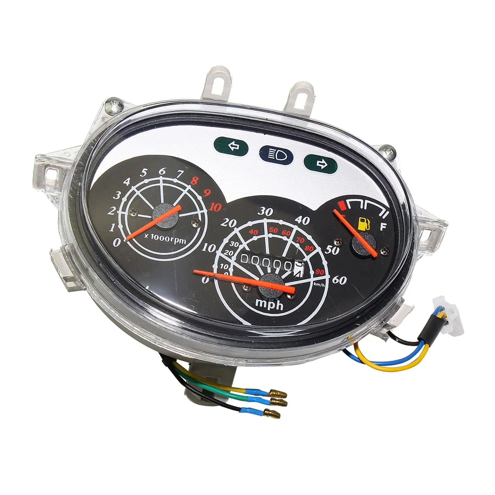 Motorcycle Dashboard Speedometer Multi Function Speed Instrument Gauge Odometer Meter Replace Motorbike Parts Accessories