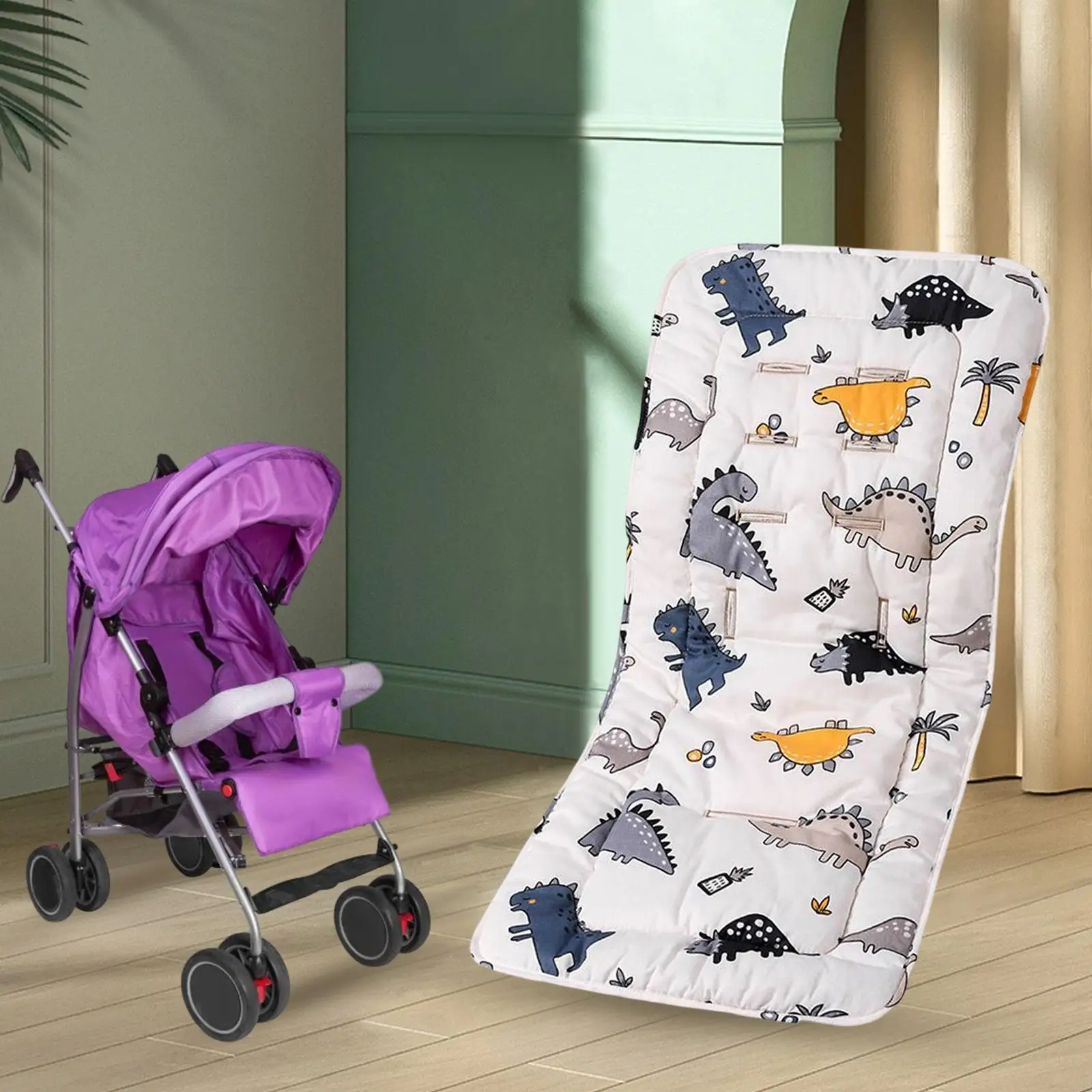 Baby Carriage Cushion Trolley Mattress Breathable Pram Seat Cushion for Stroller