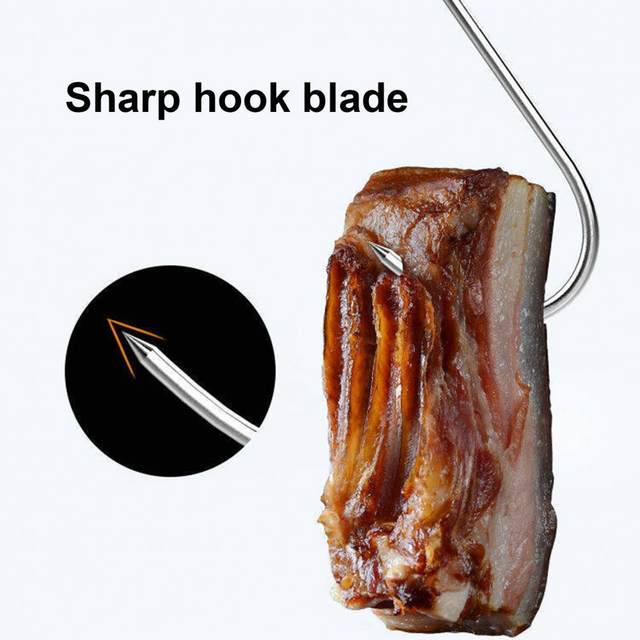 10Pcs/Set Great Bacon Hooks Anti-rust Meat Hooks Anti-deform Heavy Duty Meat  Processing Butcher Hook - AliExpress