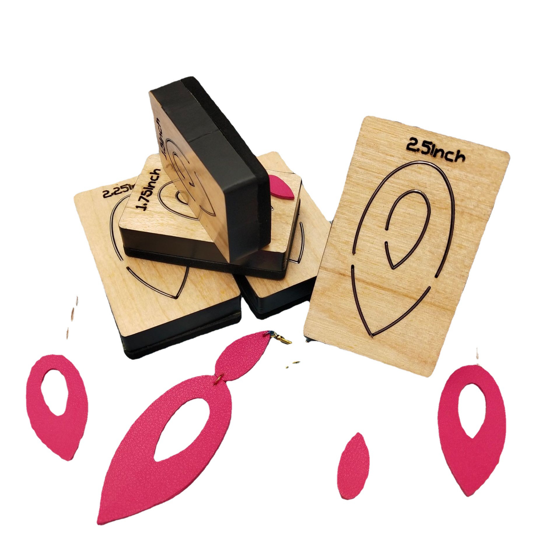 Description Picture 4 of itemDiy Knife Mold Earring Wooden Cutting Dies Non-woven Leather Cutting Hair Clips Suitable For Common Big Shot And Machines