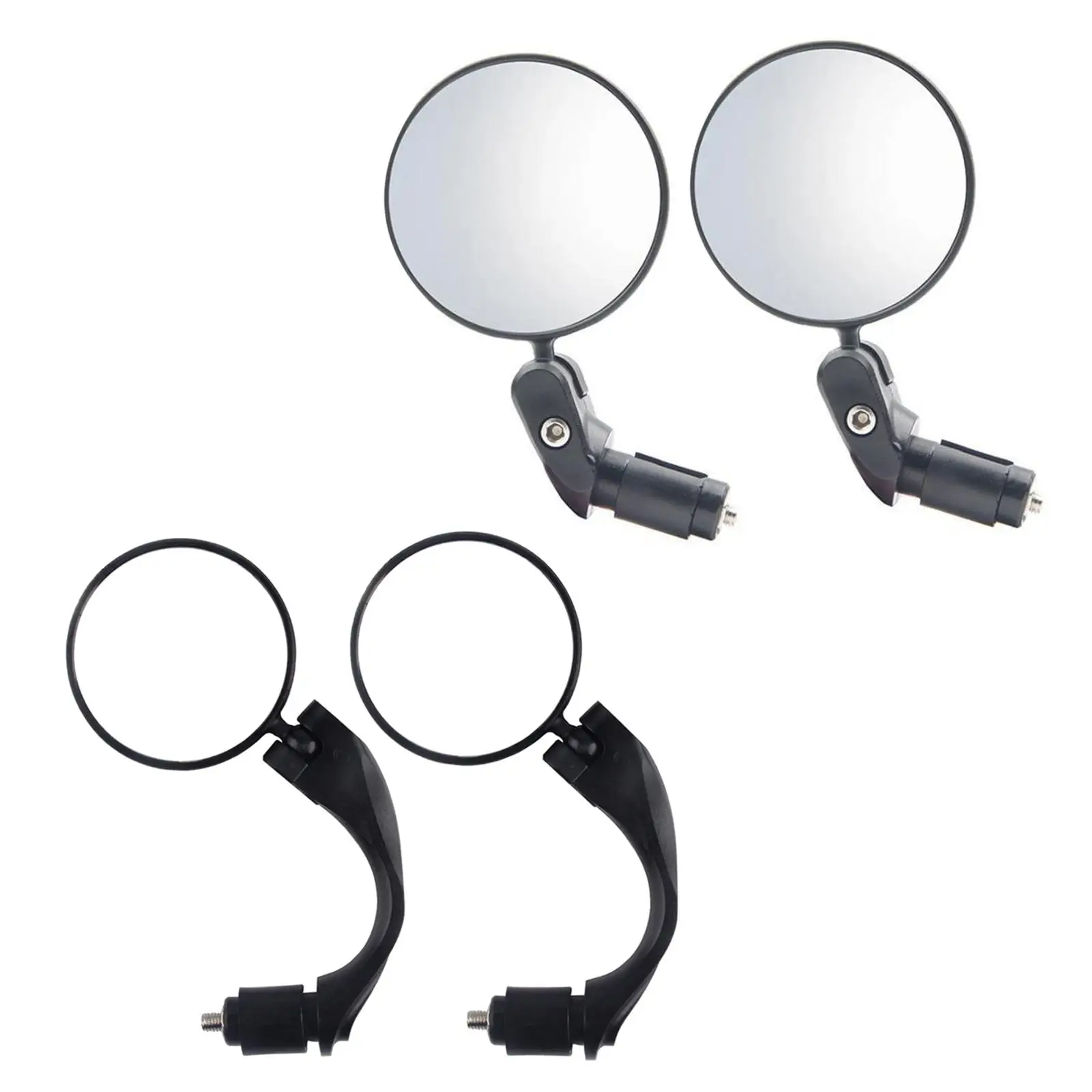 2x Bike   Convex Mirrors MTB Mountain Reflector Bicycle  Scratch Resistant