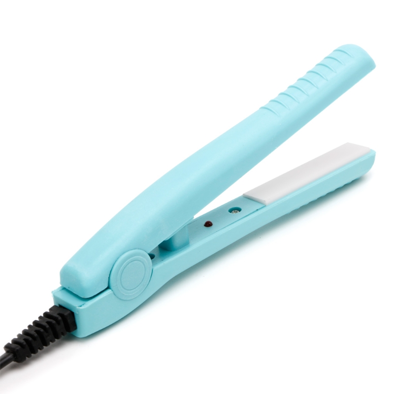 Description Picture 5 of itemNEW Hot Mini Portable Black Pink Blue Ceramic Iron Hair Straightener Curler