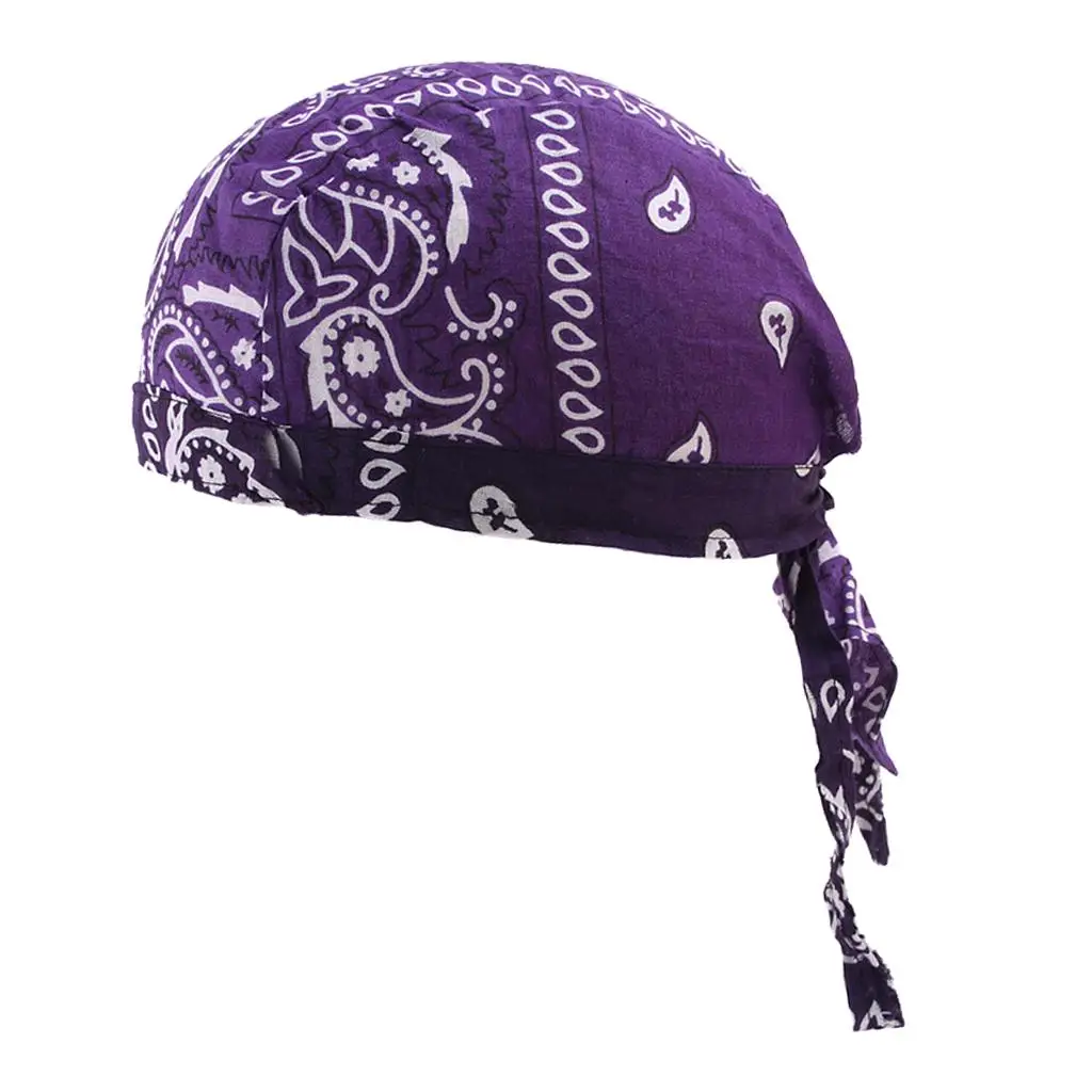 Men Womens Durag Cap Headwrap Breathable Wave Cap Muslim Turban Hat for Outdoor Sports