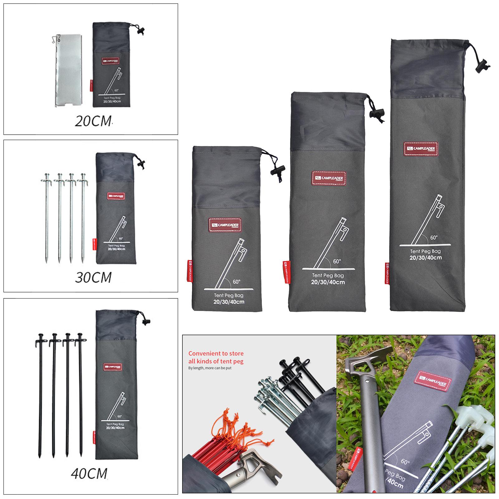 Tent Peg Nails Stake Storage Bag Pouch Camping Tent Accessories Stuff Sack