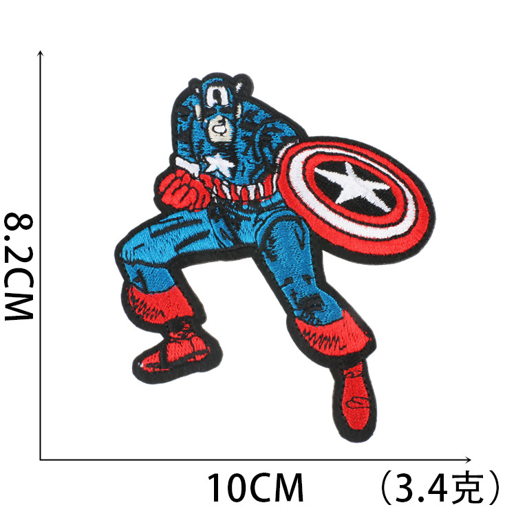 Description Picture 2 of itemDisney Marvel Spiderman Hulk Embroidery Patches on Clothes Stickers for Jackets Anime Cartoon Decor Pants Bag Clothing Patch