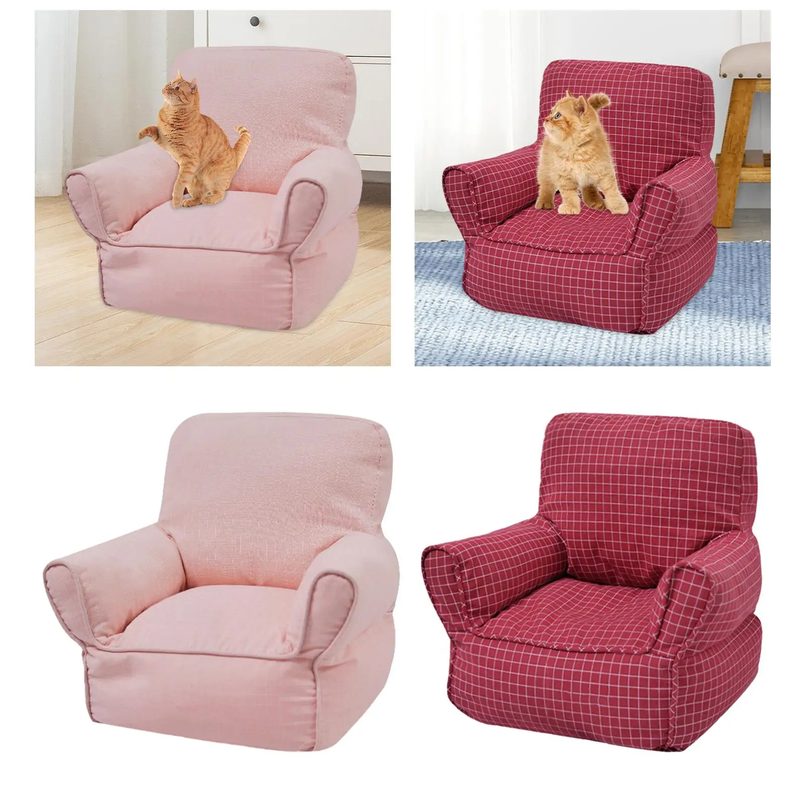 Cat Sofa Bed Portable Home Decor Indoor Cats Modern Sofa Pet Couch Bed Cat Condo for Sleeping Puppy Resting Doggy Small Animals