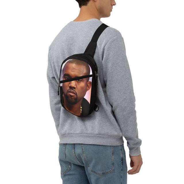 Custom Funny Kanye West Meme Drawstring Backpack Bags Lightweight Rapper  Music Producer Gym Sports Sackpack Sacks for Traveling