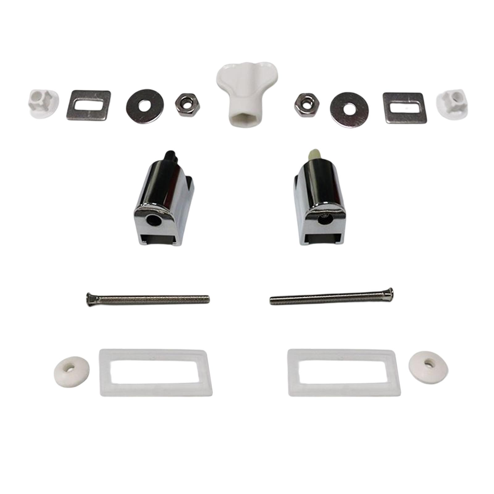 Description Picture 3 of itemToilet Seat Hinge Set Kitchen Bath Fixtures with Parts Toilet Cover Mounting Fixed Joint for Rice Cooker Lids Flipping Sliding