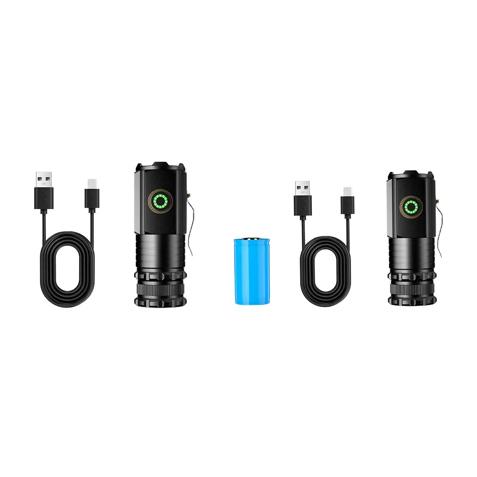Portable flashlights 5 Modes Handheld Torch Lights for Garden Outdoor Hiking